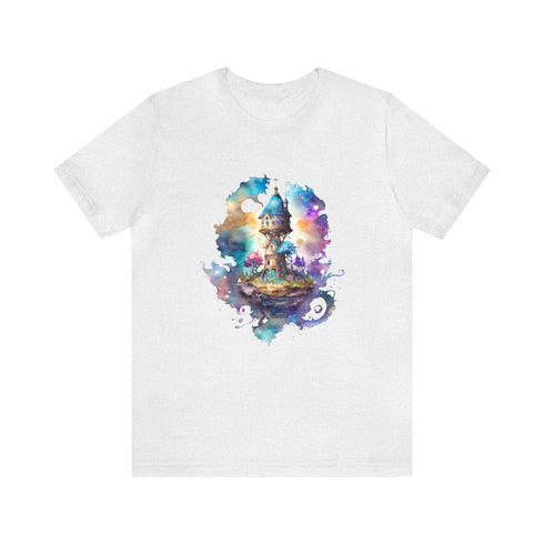 The Wizard's Floating Tower - Short Sleeve Tee Ash